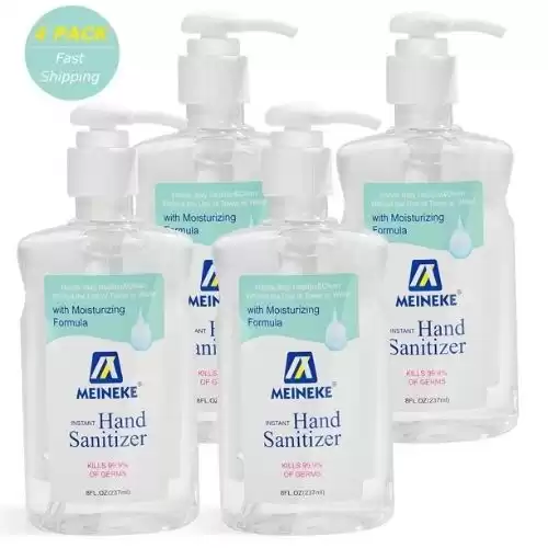 8 Fl. Oz. Advanced Hand Sanitizer Gel with 62% Alcohol Based (4 Pack)