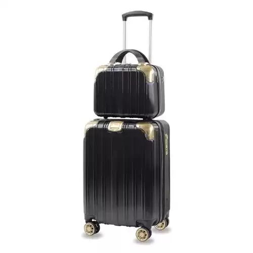 American Green Travel Melrose S Carry-on Vanity Luggage, Set of 2