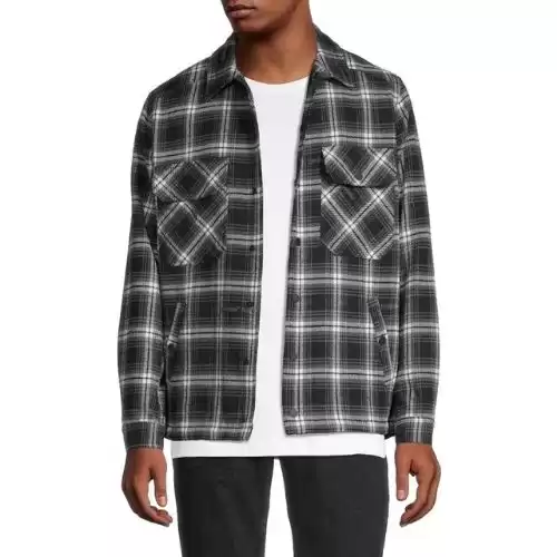 OFF-WHITE Plaid Shirt Jacket