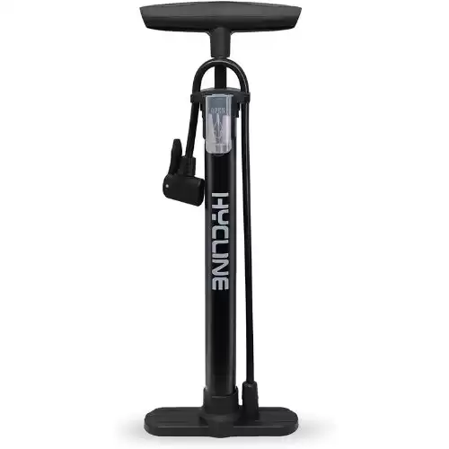 Hycline Bike Pump, Floor Bicycle Tire Pump,150/160 PSI High Pressure with Presta and Schrader Valve for Road Mountain Commuter Bike Tire,Ball,Air Cushion