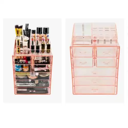 SORBUS Makeup Storage Organizer - Pink