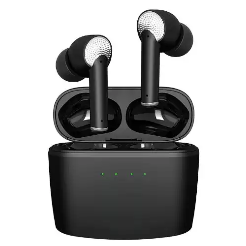 Active Noise Cancelling Wireless Earbuds, Built-in HD Mic, Immersive Sound, IPX5 Waterproof Bluetooth 5.2 HiFi Stereo in-Ear Headphones, Premium Deep Bass Headset for iPhone/Android (Black)