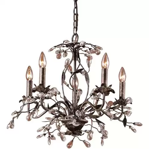 Elk 8053/5 Chandelier, 21W X 21D X 17H, Deep Rust