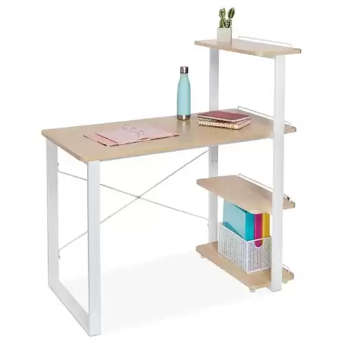 Honey Can Do Home Office Computer Desk with Shelves