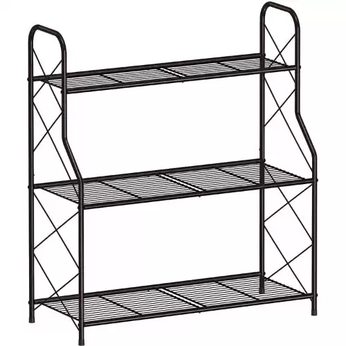 Auledio Plant Stand Rack 3 Tier Indoor Outdoor Multiple Holder Shelf,Bronze