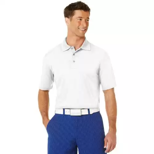 PGA TOUR Men's Airflux Solid Golf Polo Shirt