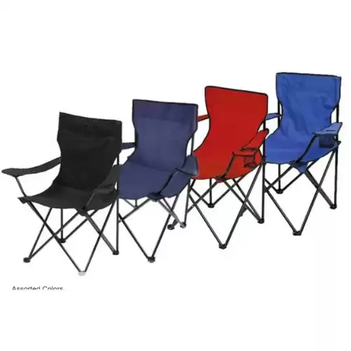 8Pk Foldable Portable Chair w Cup Holder