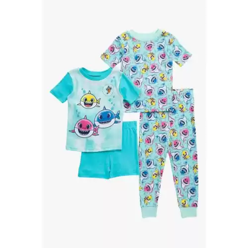 AME Set of 2 Baby Shark Cotton Pajamas