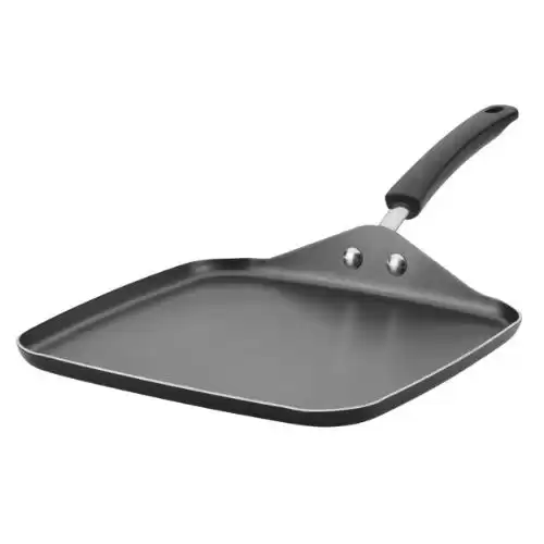 Farberware 11-inch Aluminum Non-Stick Square Griddle (Black)