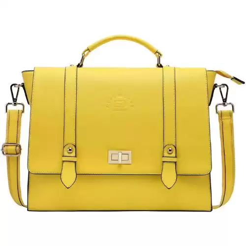 17 Inch Briefcase for Women,Laptop Bag for Women Charming Lemon Computer Bags for Work Business Travel,lemon-17Inch