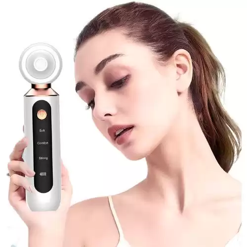 2022 Newest Upgraded Visual Blackhead Remover Facial Blackhead Vacuum Cleaner with 3 Interchangeable Heads (White)