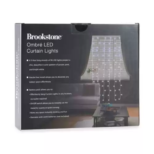 BROOKSTONE Ombré LED Curtain Lights