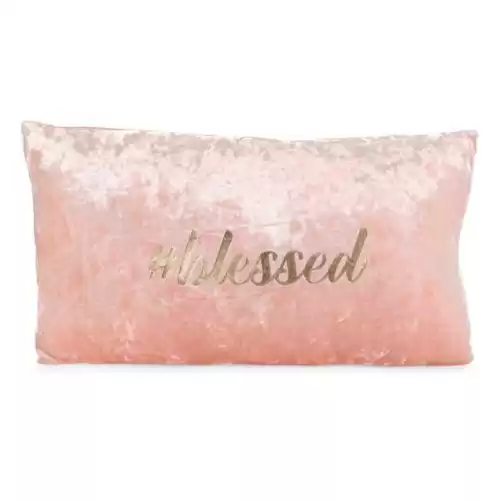 Jill & Ally Blessed Velvet & Foil Throw Pillow