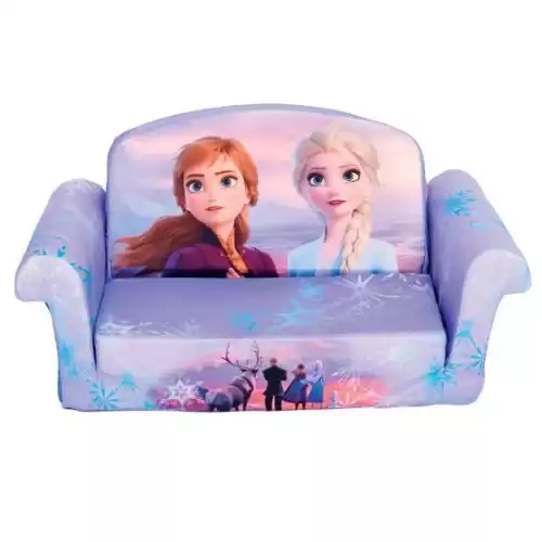 Marshmallow Furniture Children's 2-In-1 Flip Open Foam Compressed Sofa