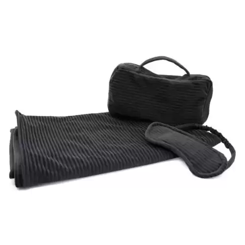 Portolano 3-Piece Wrap, Eyemask & Bag Travel Set