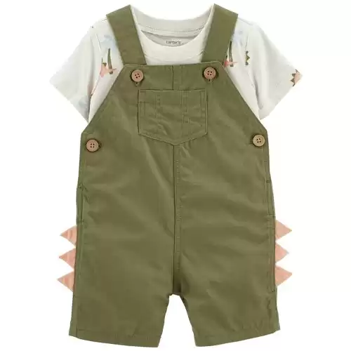 Carter's Baby Boys 2-Piece T-shirt and Shortalls Set