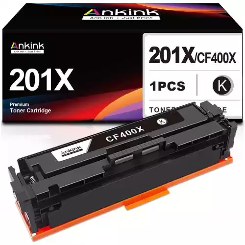 Ankink Compatible Toner Cartridge Replacement for HP 201A CF400A 201X CF400X HP Color Laserjet Pro MFP M277dw M252dw M252n M277c6 M277 M252 M252dw Toner Ink (Black, 1-Pack)