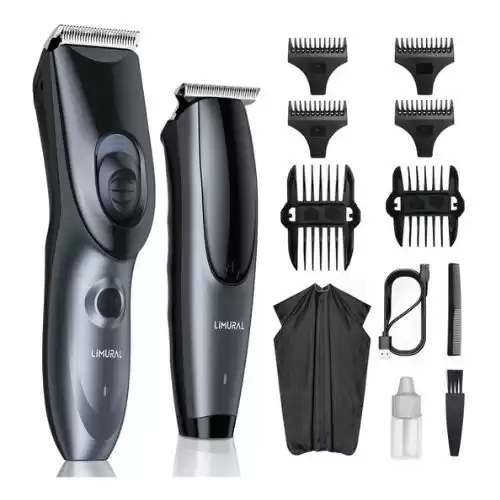 Limural Hair Clippers Kit Cordless Haircutting & Trimming Set , Professional Hair Cutting Kit Hair Trimmer Kit for Men Women Kids Clippers Set & Beard Trimmer Set Rechargeable Grooming Kit - W...