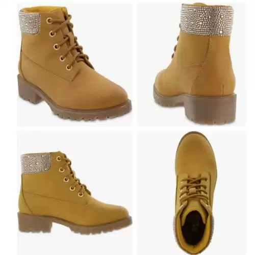 MIA Kiyanne Embellished Collar Hiker Boot