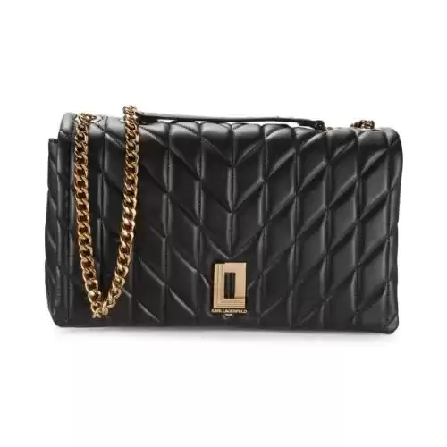 KARL LAGERFELD PARIS Agyness Textured Shoulder Bag