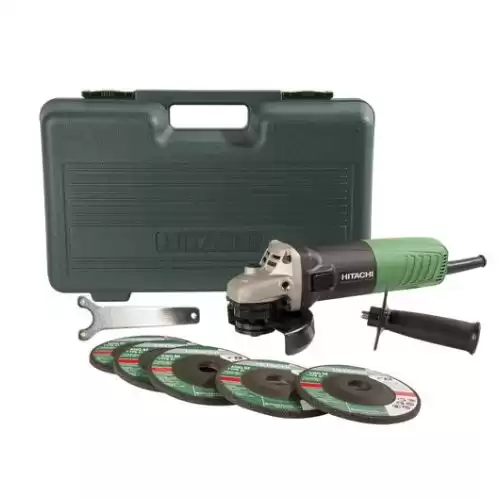 Hitachi Metabo HPT 6.2-Amp 4.5-Inch Angle Grinder with Grinding Wheels and Case