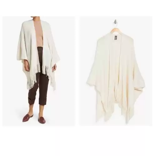 VINCE CAMUTO Feels Like Home Fringe Trim Wrap