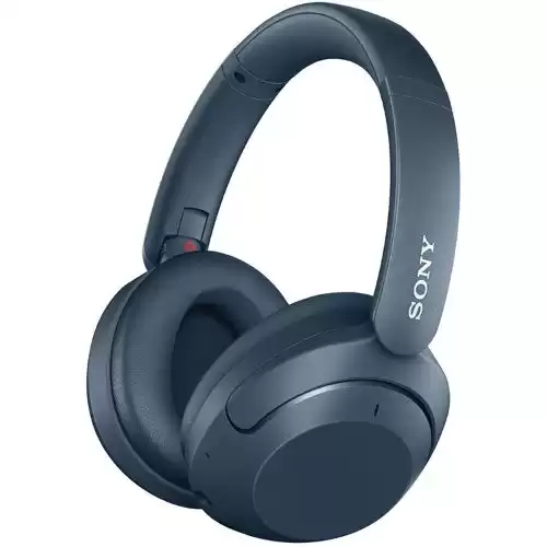 Sony WH-XB910N Extra BASS Noise Cancelling Headphones, Wireless Bluetooth Over The Ear Headset with Microphone and Alexa Voice Control, Blue (Amazon Exclusive)