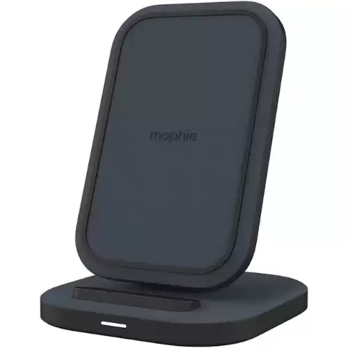 mophie Universal Wireless Charging Stand - 15 Watt Fast Charging for Qi-Cerified Phones Like Samsung Galaxy, Google Pixel, Apple iPhone 11 (Pro, Pro Max), iPhone XR/XS/SE, iPhone 8 - Black