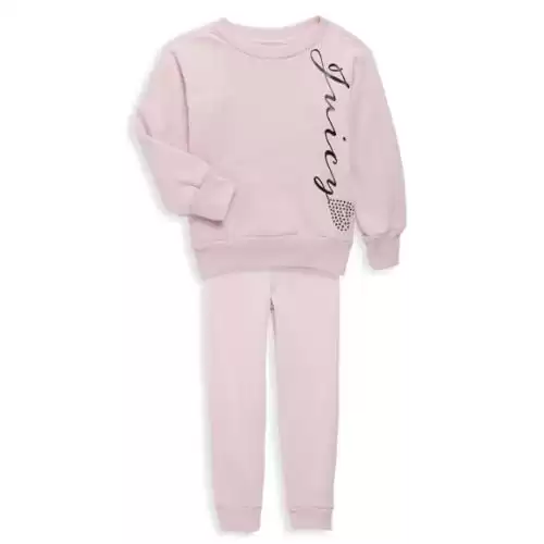 JUICY COUTURE ​Little Girl’s 2-Piece Sweatshirt and Joggers Set