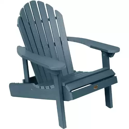 Highwood Hamilton Made in the USA Adirondack Chair, Adult Size, Nantucket Blue