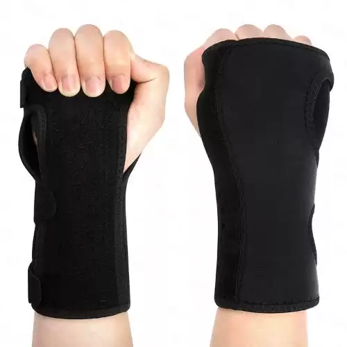 Fits Both Hands-Copper Infused Adjustable Support Splint Wrist Brace for Carpal Tunnel Relief Support-Both a Wrist Splint and Thumb Splint