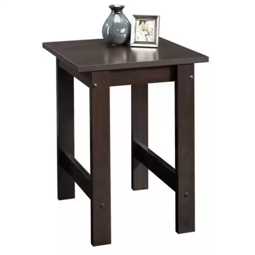 Sauder Beginnings Collection Side Table, Cinnamon Cherry (Espresso) Finish