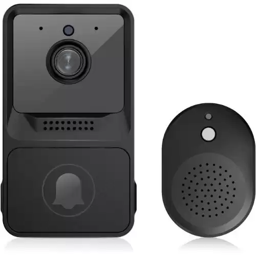 Towsen Wireless Doorbell Camera, 2-Way Audio, Night Vision, Cloud Storage, Easy Installation, Wide Angle, 2.4G WiFi, Battery Powered Video Doorbell Camera Wireless with Door Bell Chime