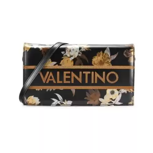 VALENTINO BY MARIO VALENTINO Floral Logo-Adorned Leather Shoulder Bag