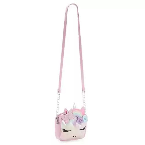 OMG ACCESSORIES ​Girl's Miss Gwen Rainbow Unicorn Crossbody Bag