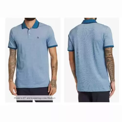 ORIGINAL PENGUIN Cotton Short Sleeve Knit Polo