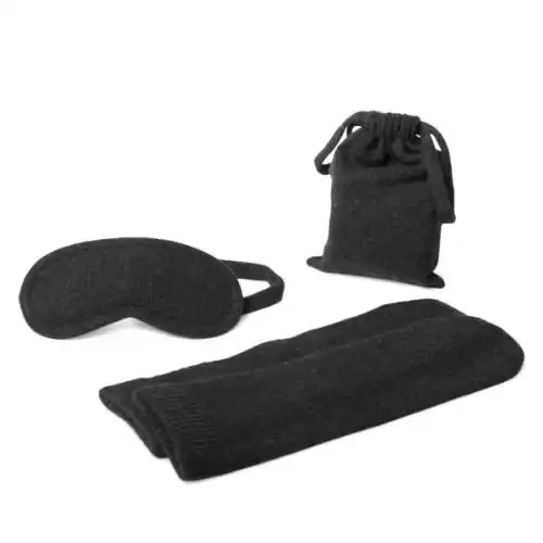 PORTOLANO 3-Piece Cashmere Socks, Eyemask & Bag Set