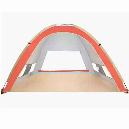 KEUMER Venustas Pop Up Beach Tent, Portable Beach Tent Automatic Sun Shelter, Lightweight Easy Setup Tents 4 Person UPF50+ Anti-UV Protection Sunshade for Family Adults