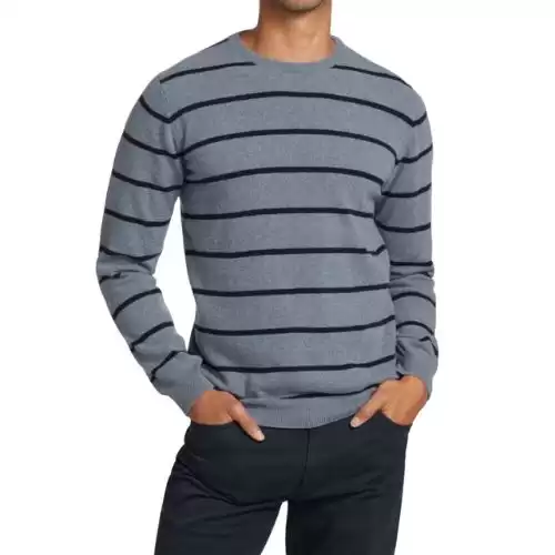 SAKS FIFTH AVENUE COLLECTION Striped Crewneck Sweater