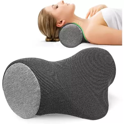 Neck and Shoulder Relaxer, Cervical Traction Device Neck Stretcher with Magnetic Therapy Pillowcase, Cervical Spine Alignment, Chiropractic Pillow, Traction Pillow, Neck Massager for TMJ Pain Relief