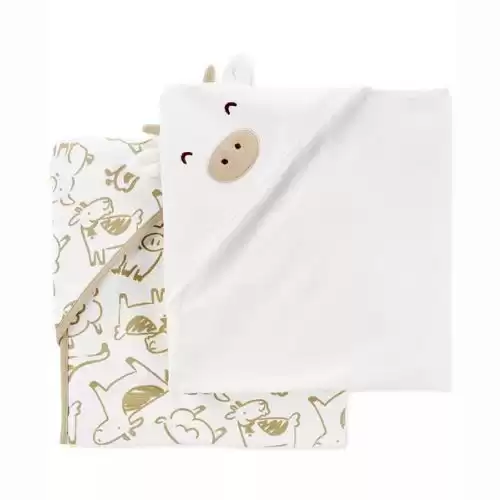 CARTER'S Baby 2-Pack Hooded Baby Towels