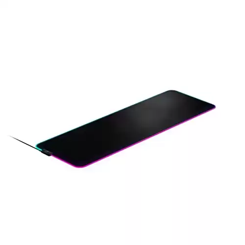 SteelSeries QcK Prism Cloth - XL Gaming Mouse Pad - 2 Zones RGB Real-Time Event Lighting