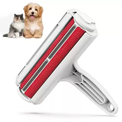 Pet Hair Remover Roller With Self-Cleaning Base - Perfect For Furniture, Couch, Carpet, Car Seat