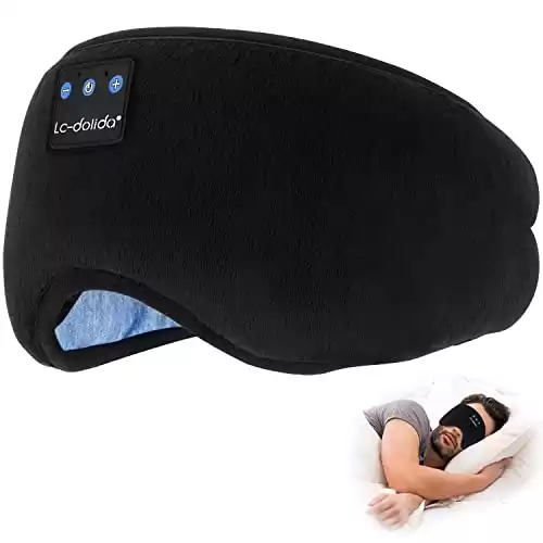 Bluetooth Sleeping Eye Mask With Built-In Wireless Headphones