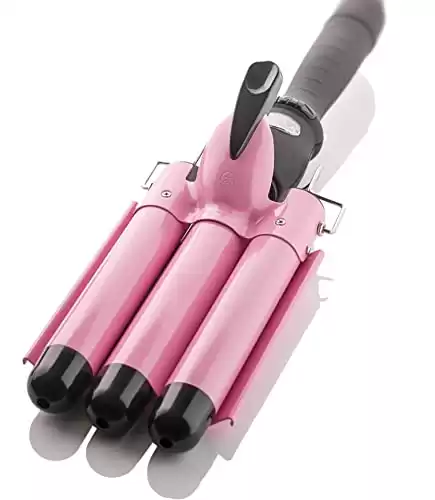 Alure 3 Barrel Curling Iron Wand With LCD Temperature Display