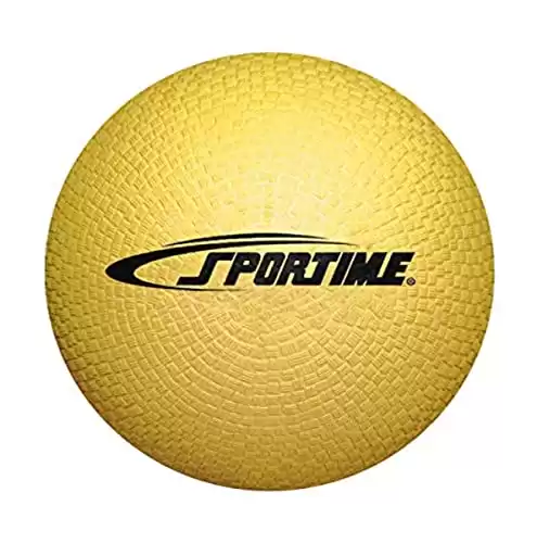 School Smart Playground Ball - 7 inch - Yellow - 1293608