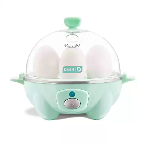 DASH Rapid Egg Cooker: 6 Egg Capacity Electric Egg Cooker for Hard Boiled Eggs, Poached Eggs, Scrambled Eggs, Omelets