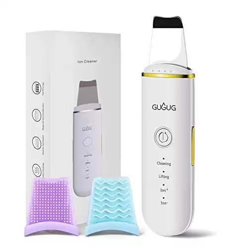 Ultrasonic 4-Mode Skin Spatula, Face Scrubber, And Blackhead Remover Tool