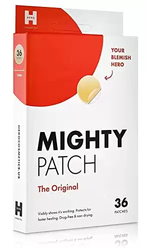 Mighty Patch Original from Hero Cosmetics - Hydrocolloid Acne Pimple Patch for Zits and Blemishes