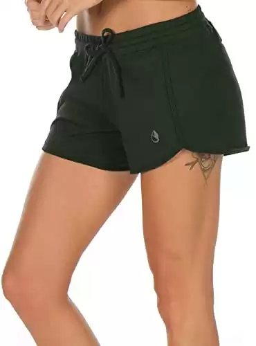 icyzone Athletic Lounge Shorts for Women - Running Jogging Workout Cotton Sweat Shorts